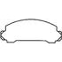 MKD326 by BENDIX - Disc Brake Pad Set - Semi Metallic