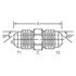 Dayco 143681 Hydraulic Coupling / Adapter 14MJ-14MJ