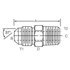 Dayco 143726 Hydraulic Coupling / Adapter 05MJ-04MP