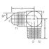 Dayco 144086 Hydraulic Coupling / Adapter 06MJ-08MP90