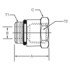 Dayco 145629 Hydraulic Coupling / Adapter 08OR-06FF