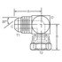Dayco 145725 Hydraulic Coupling / Adapter 04MJ-04FJ90