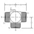 Dayco 144479 Hydraulic Coupling / Adapter 06OM-06OM-06OMT