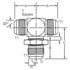 Dayco 144641 Hydraulic Coupling / Adapter 05MJ-05MJ-05MJBHT