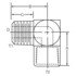 Dayco 145147 Hydraulic Coupling / Adapter 20MP-20FF90