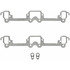 MS 90460 by FEL-PRO - Exhaust Manifold Gasket Set