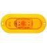 60042Y by TRUCK-LITE - 60 Series Turn Signal Light - LED, Yellow Oval Lens, 6 Diode, Flange Mount, 12V
