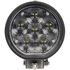 81110 by TRUCK-LITE - 81 Series Vehicle-Mounted Spotlight - 4in. Round LED, Black Housing, 6 Diode, Multivolt, Stud, 1200 Lumen