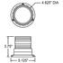 307AL by TRUCK-LITE - Signal-Stat Beacon Light - LED, Low Profile Beacon, Yellow Lens, Permanent Mount, Class II, Hardwired, Stripped End, 10-110V