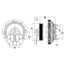 Horton 99A9799 Engine Cooling Fan Clutch CLUTCH DMA2S SE 24 CUM,190.93,10/8"PK",40.46STUDS