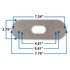 51-60910-10 by PHILLIPS INDUSTRIES - Marker Light Mounting Adapter - Back Plate Adapter For Side Turn Lights