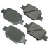 ACT817 by AKEBONO - ProACT Ultra Premium Ceramic Disc Brake Pad Kit