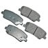 ACT1284 by AKEBONO - ProACT Ultra Premium Ceramic Disc Brake Pad Kit