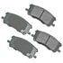 ACT1005 by AKEBONO - ProACT Ultra Premium Ceramic Disc Brake Pad Kit