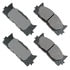 Akebono ASP1222 Disc Brake Pad Set Performance Ultra Premium Ceramic Disc Brake Pad Kit