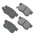 ASP537 by AKEBONO - Performance Ultra Premium Ceramic Disc Brake Pad Kit