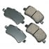 EUR1307 by AKEBONO - EURO Ultra Premium Ceramic Disc Brake Pad Kit