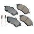 EUR1340 by AKEBONO - EURO Ultra Premium Ceramic Disc Brake Pad Kit