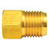 BLF-28B by AGS COMPANY - Brass Adapter, Female(3/8-24 Inverted), Male(9/16-18 Inverted), 1/bag