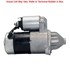 16939 by MPA ELECTRICAL - Starter Motor - 12V, Mitsubishi/Mando, CW, Permanent Magnet Gear Reduction