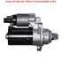 19446 by MPA ELECTRICAL - Starter Motor - 12V, Bosch/Valeo, CCW, Permanent Magnet Gear Reduction