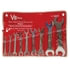 V8 Hand Tools 8109 Wrench Set - 9-Piece 8mm to 32mm Rounded Thin Full Polished Double Open End