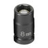908MG by GREY PNEUMATIC - 1/4" Drive x 8mm Magnetic Standard Impact Socket
