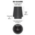 RU-3101HBK by K&N ENGINEERING INC. - Universal Clamp-On Air Filter