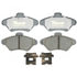 Raybestos ATD600C Disc Brake Pad Set Brake Parts Inc Raybestos AT Overstock Ceramic Disc Brake Pad Set