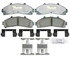 ATD652C by RAYBESTOS - Brake Parts Inc Raybestos AT Overstock Ceramic Disc Brake Pad Set
