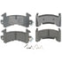Raybestos ATD154C Disc Brake Pad Set Brake Parts Inc Raybestos AT Overstock Ceramic Disc Brake Pad Set