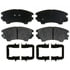Raybestos ATD1404C Disc Brake Pad Set Brake Parts Inc Raybestos AT Overstock Ceramic Disc Brake Pad Set
