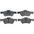 Raybestos ATD1047BC Disc Brake Pad Set Brake Parts Inc Raybestos AT Overstock Ceramic Disc Brake Pad Set