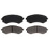 Raybestos PGD422C Disc Brake Pad Set Raybestos Element3 Ceramic Brake Pad Set