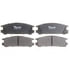 Raybestos PGD471C Disc Brake Pad Set Raybestos Element3 Ceramic Brake Pad Set