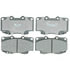PG-D799C by RAYBESTOS - Raybestos Element3 Ceramic Brake Pad Set