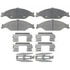 PG-D804C by RAYBESTOS - Raybestos Element3 Ceramic Brake Pad Set