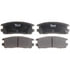 Raybestos PGD580AC Disc Brake Pad Set Raybestos Element3 Ceramic Brake Pad Set