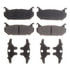 PGD584C by RAYBESTOS - Raybestos Element3 Ceramic Brake Pad Set