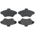 Raybestos PG D600 Disc Brake Pad Set Brake Parts Inc Raybestos Element3 Overstock Organic Disc Brake Pad Set
