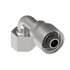 04Z-A24-BG by WEATHERHEAD - Eaton Weatherhead Z Series Crimp Hose Fittings Female ORS Swivel Short Drop 90 Elbow