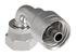 06Z-A24-BG by WEATHERHEAD - Eaton Weatherhead Z Series Crimp Hose Fittings Female ORS Swivel Short Drop 90 Elbow