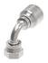 06Z-A24-BG by WEATHERHEAD - Eaton Weatherhead Z Series Crimp Hose Fittings Female ORS Swivel Short Drop 90 Elbow