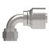 08Z-666 by WEATHERHEAD - Eaton Weatherhead Z Series Crimp Hose Fittings JIC 37 Female Swivel 90 Elbow