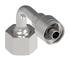 08Z-A32-BG by WEATHERHEAD - Eaton Weatherhead Z Series Crimp Hose Fittings Female ORS Swivel Short Drop 90 Elbow