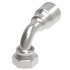 08Z-A30-BG by WEATHERHEAD - Eaton Weatherhead Z Series Crimp Hose Fittings Female ORS Swivel Short Drop 90 Elbow