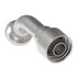 16Z-H53 by WEATHERHEAD - Eaton Weatherhead Z Series Crimp Hose Fittings Split Flange 60 Tube Elbow Code 61