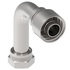 20Z-A80 by WEATHERHEAD - Eaton Weatherhead Z Series Crimp Hose Fittings Female ORS Swivel Long Drop 90 Elbow