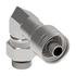 75710E-X10 by WEATHERHEAD - Eaton Weatherhead 757 E Series Crimp Hose Fittings SAE 45 Male Rigid 90 Elbow