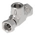 9406X16X16X16 by WEATHERHEAD - Eaton Weatherhead 9406x Series Tee Adapters NPSM Internal Pipe Swivel/NPTF External Pipe